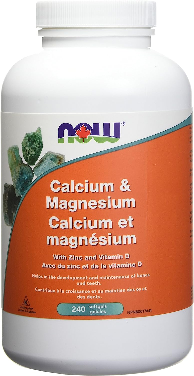 NOW Calcium & Magnesium (240 Softgels)