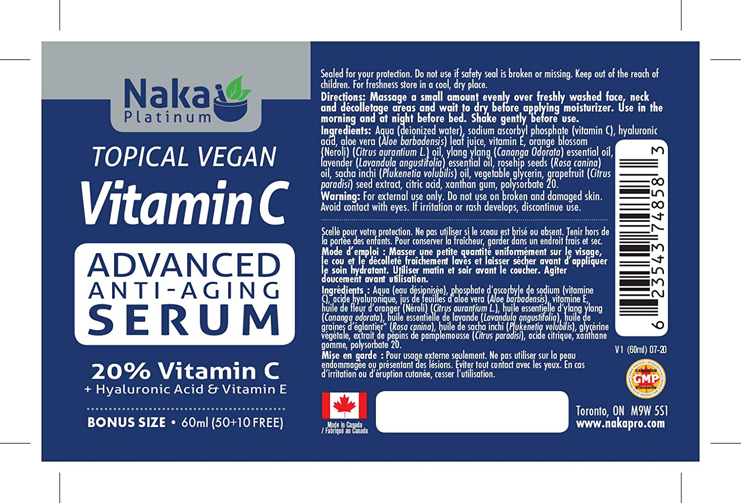 Naka Advanced Anti-aging Vitamin C Serum (60 mL)