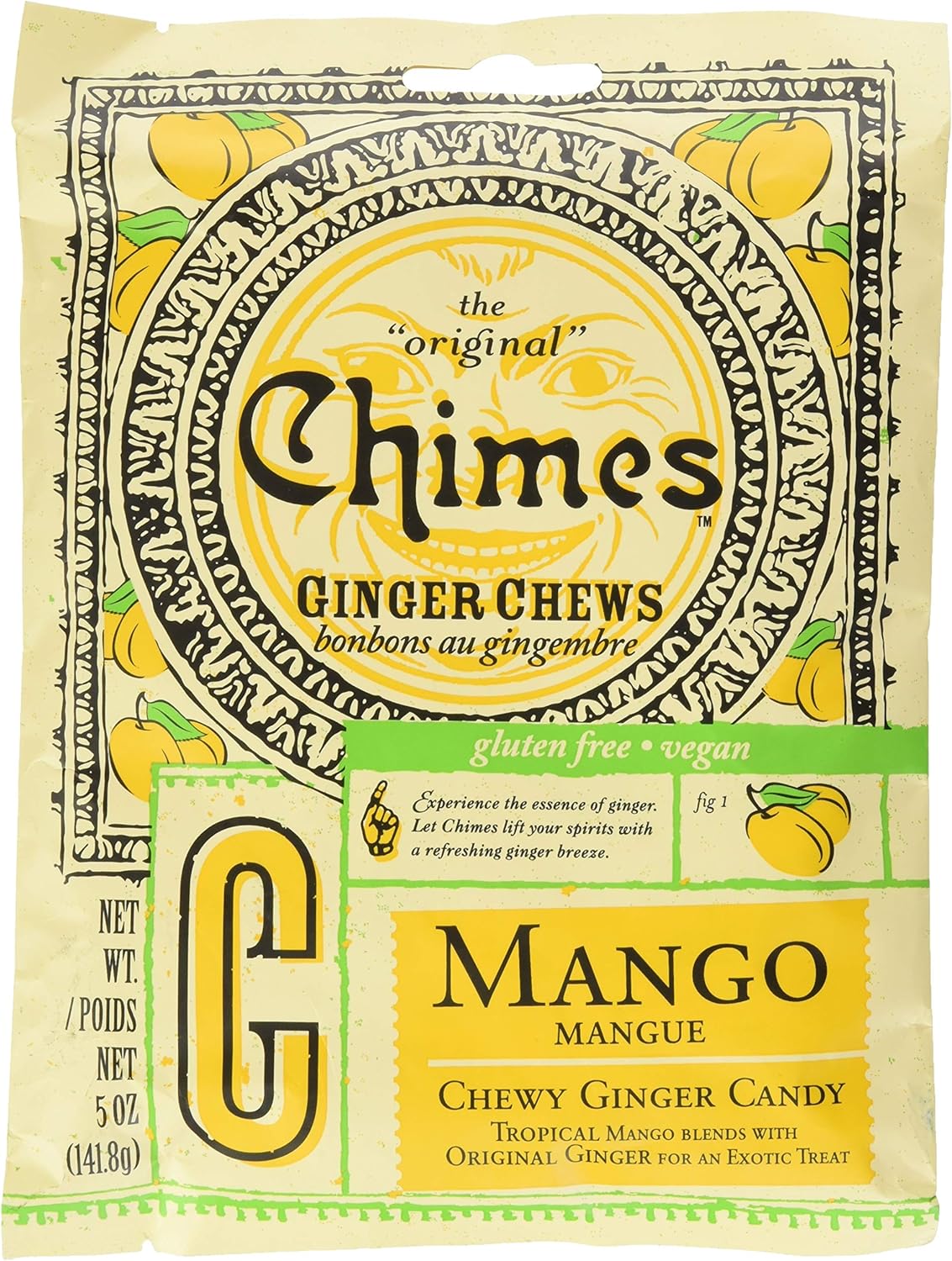 Chimes Chewy Ginger Candy - Mango (141.8g)