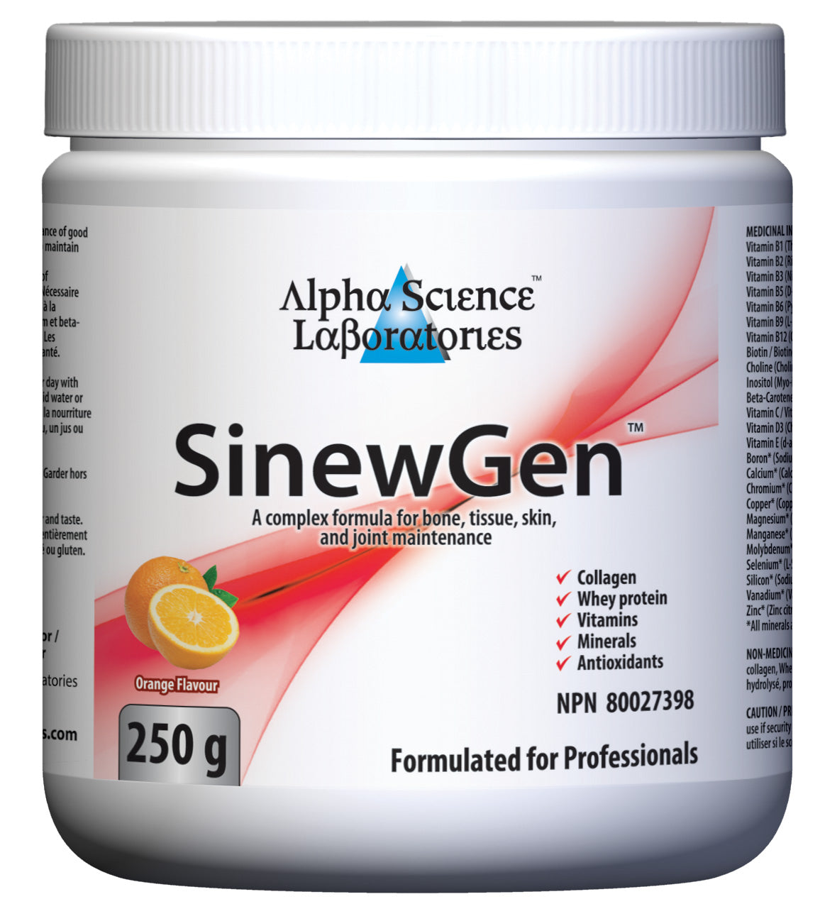 Alpha Science Lab SinewGen | Orange Flav (250 & 500 g)