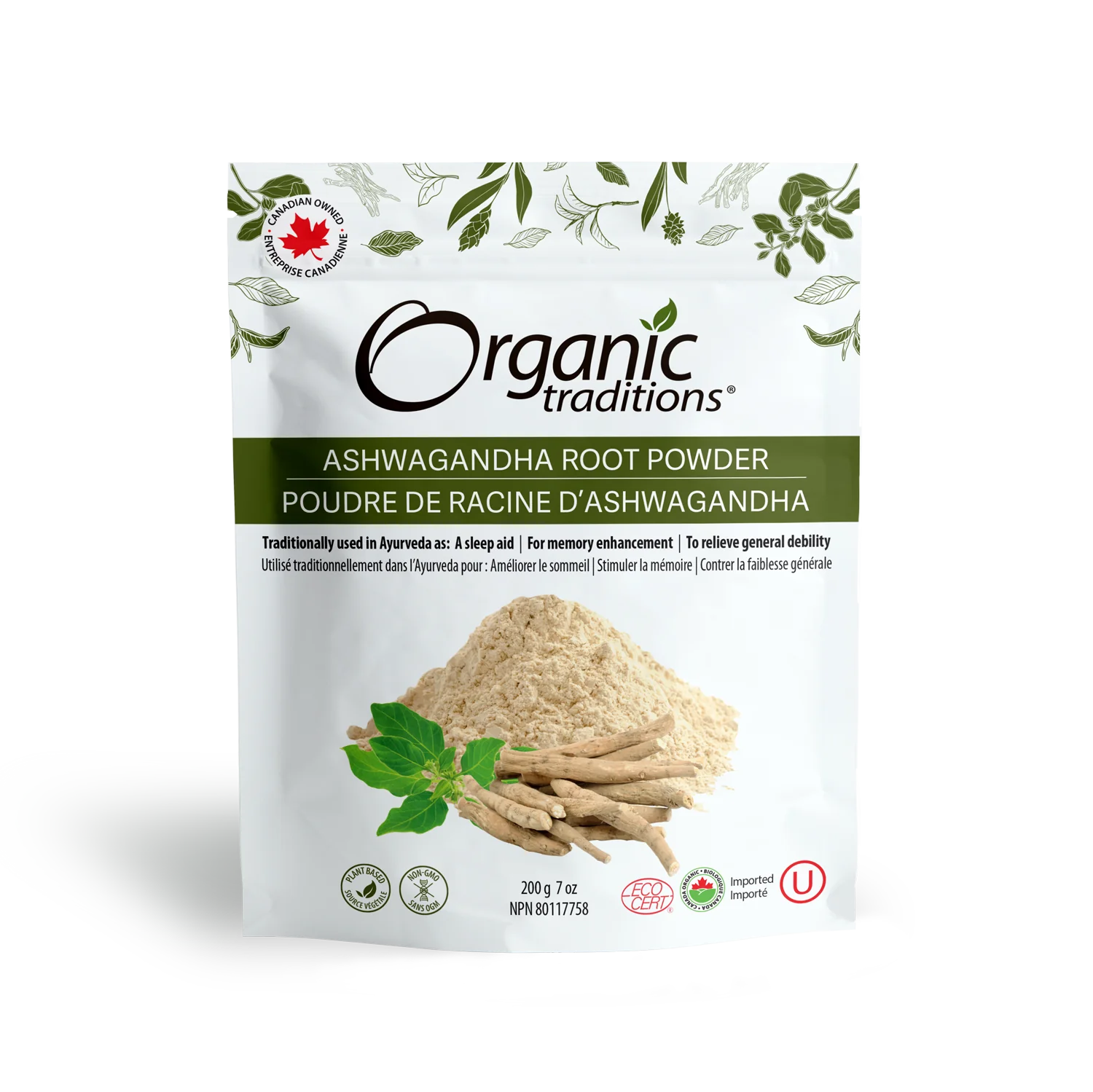 Organic Traditions Ashwagandha Root Powder (200 g)