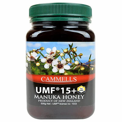 CAMMELLS Manuka Honey UMF 15+, MGO 586 mg/kg (500g)
