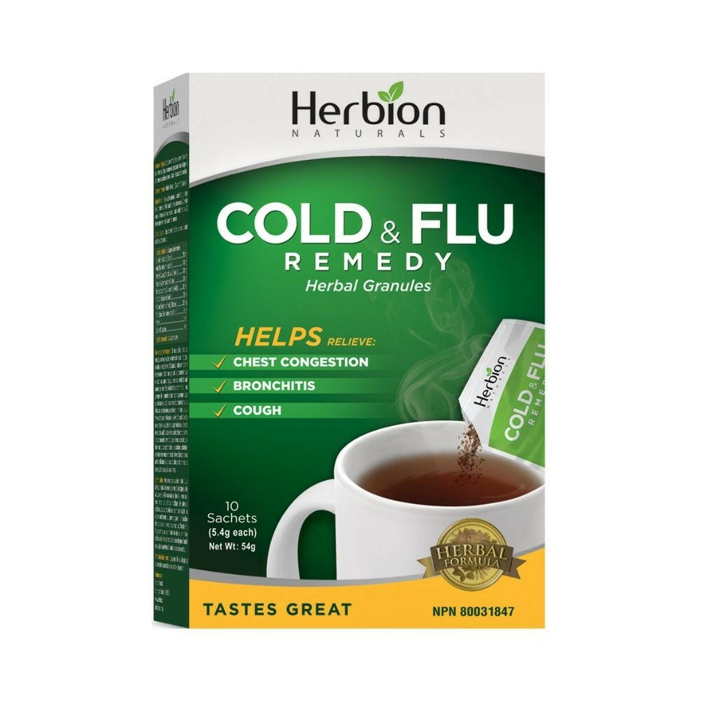 Herbion Naturals 感冒和流感藥物（10 袋） 