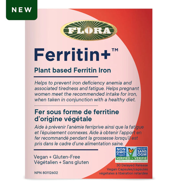 Flora FERRITIN+ (30 caps) - Plant-based iron