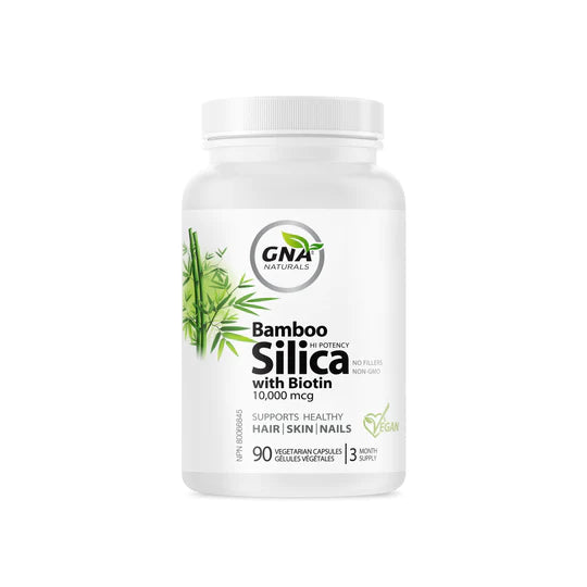 GNA Bamboo Silica with Biotin for Skin, Hair, and Nail Growth (90 capsules)