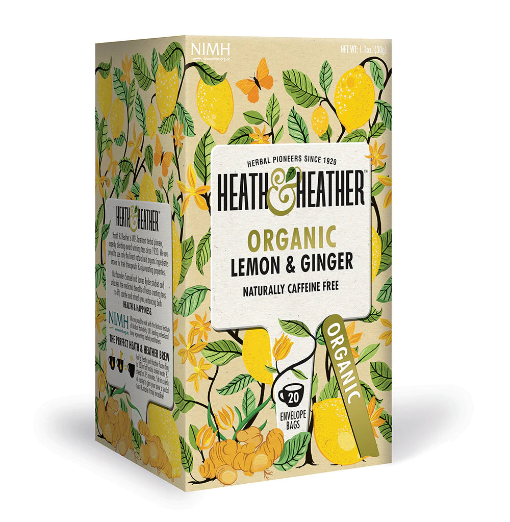 Heath & Heather Organic Lemon & Ginger (20 Bags)