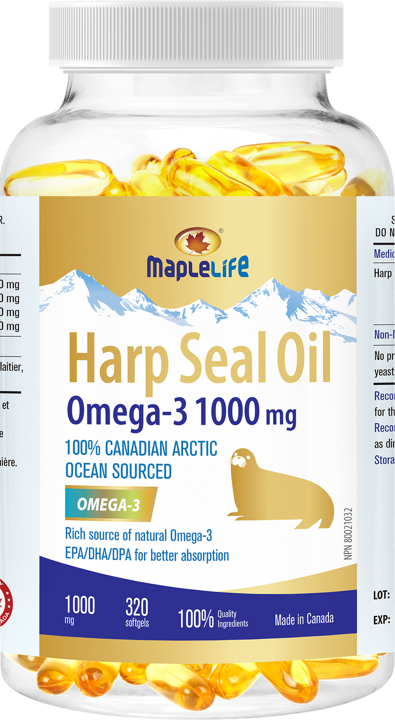 Maplelife Harp Seal Oil 1000mg (320 Softgels)