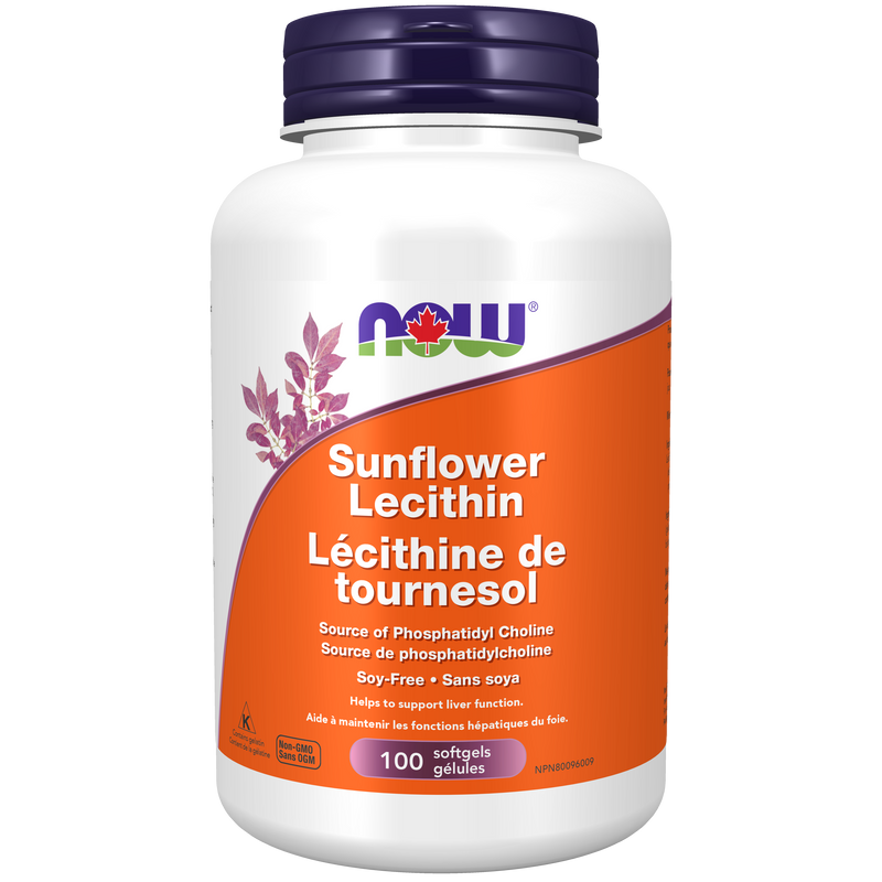 NOW Sunflower Lecithin 1,200 mg (100 softgels)