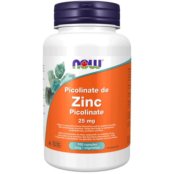 NOW Zinc Picolinate 25 mg (100 Vcaps)