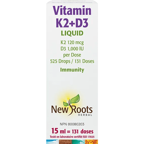 New Roots Vitamin K2 + D3 (15mL)