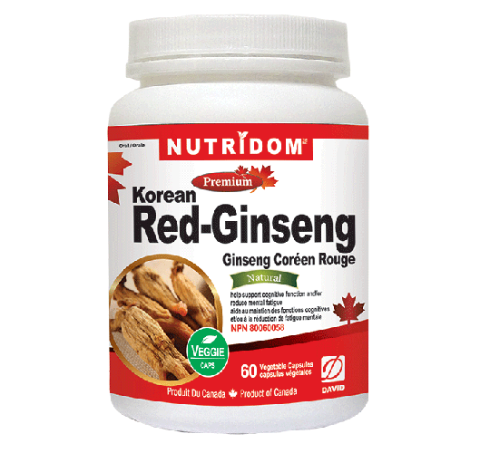 Nutridom Korean Red Ginseng 500mg (60 Vcaps)