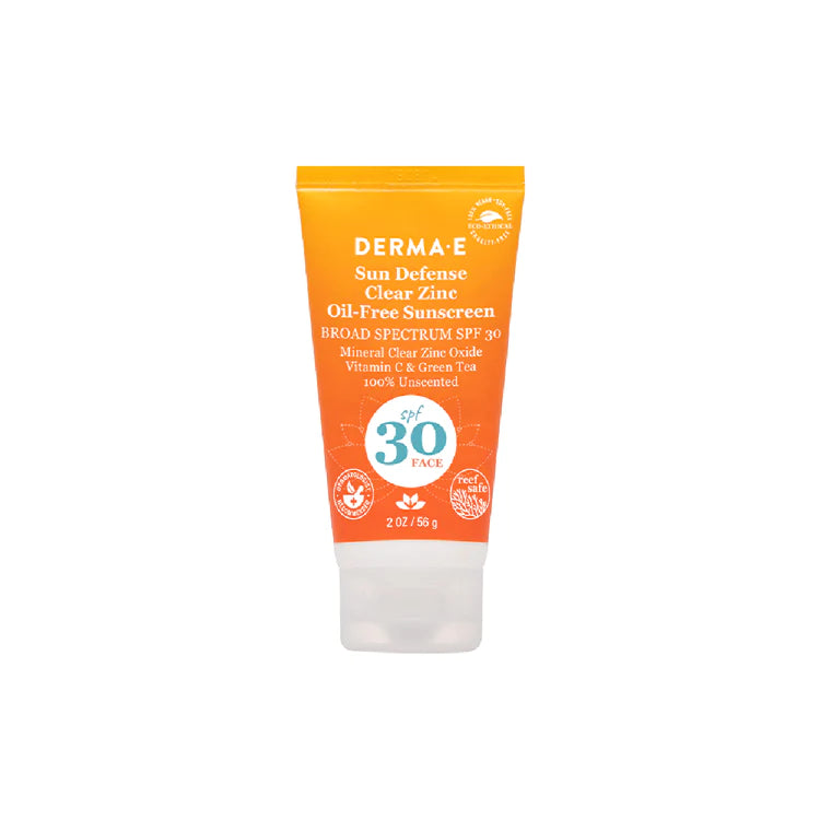Derma E Clear Zinc Mineral Oil-Free Face Sunscreen SPF30 (56g)