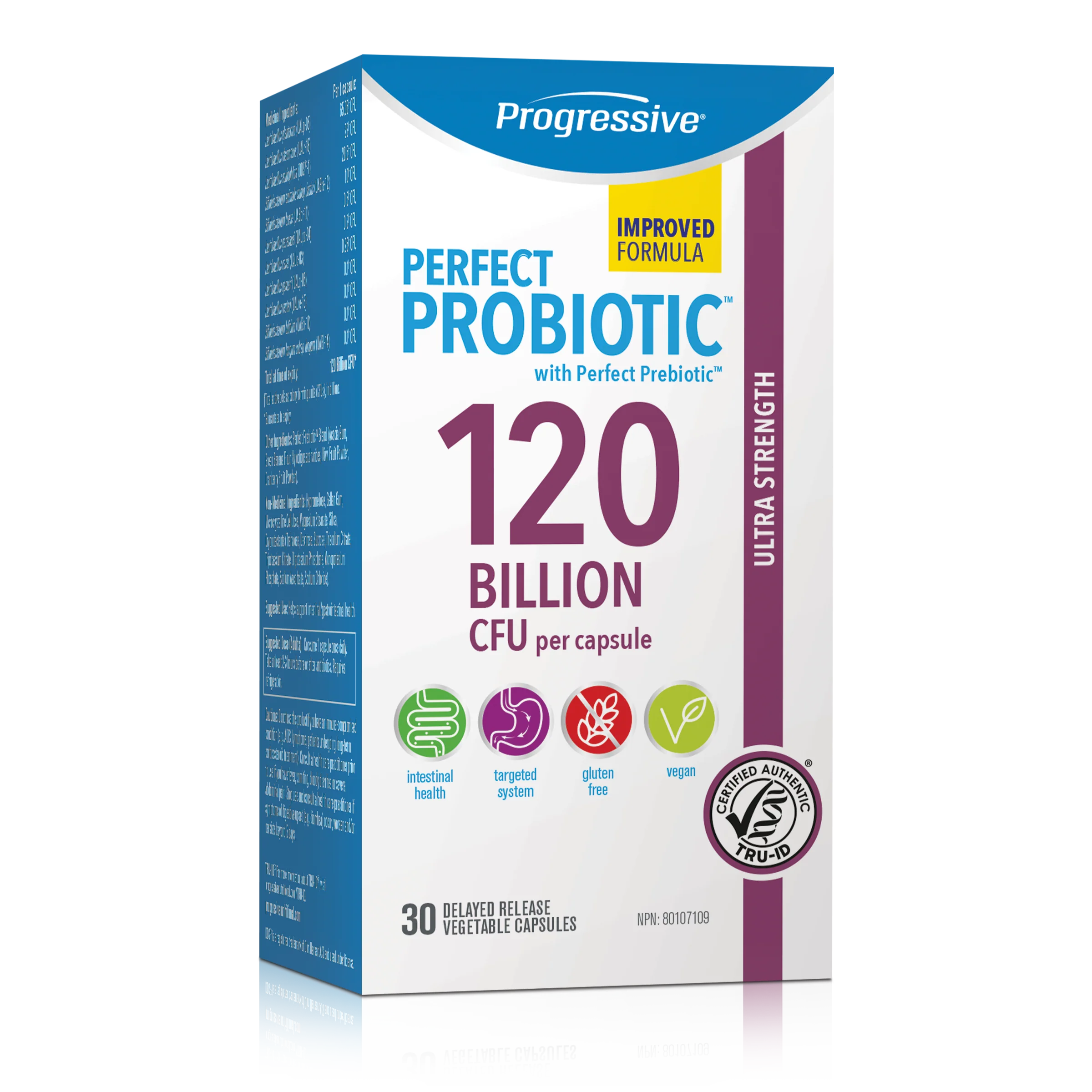 Progressive Perfect Probiotics 120 billion (30 vcaps)