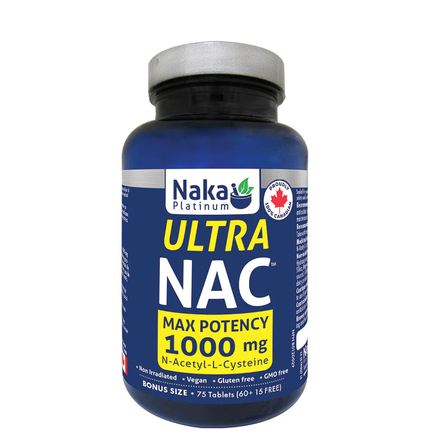 Naka Platinum Ultra NAC 1000mg (75 | 150 Tablets)