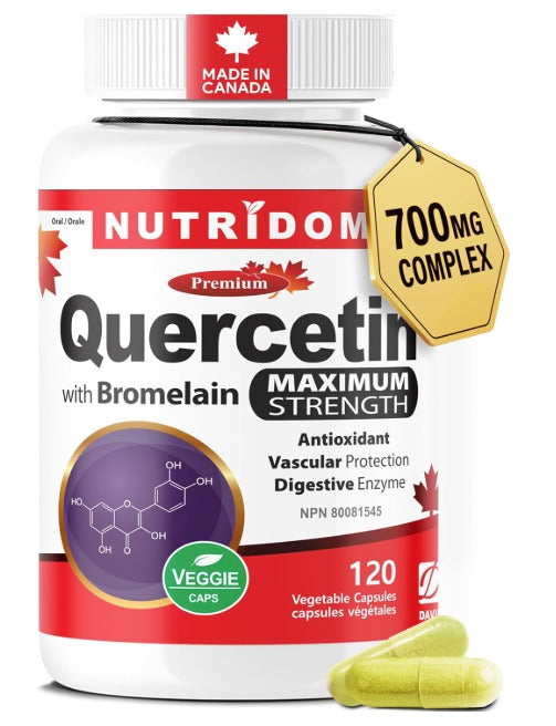 Nutridom Quercetin 600mg + Bromelain (120 vcap)