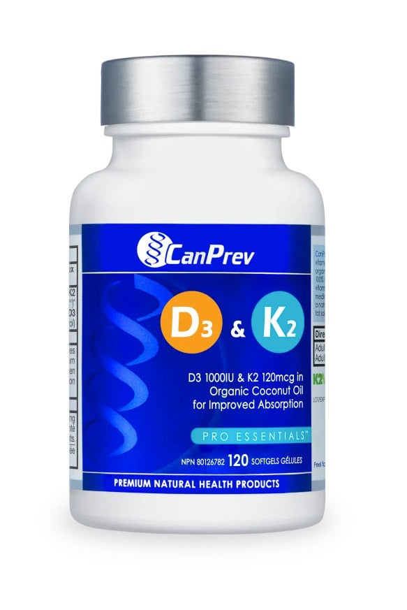CanPrev D3 & K2 (120 Softgels)