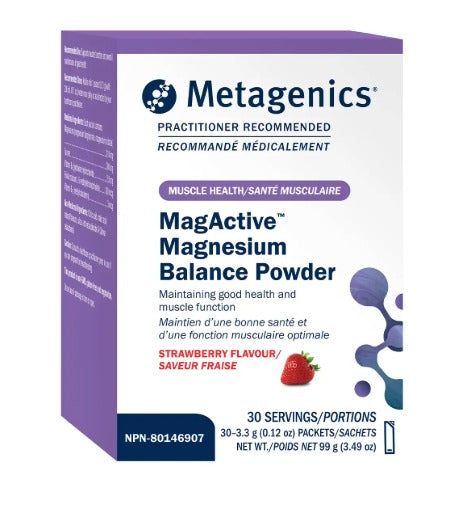 Metagenics MagActive Magnesium Balance Powder Strawberry (30 Servings)