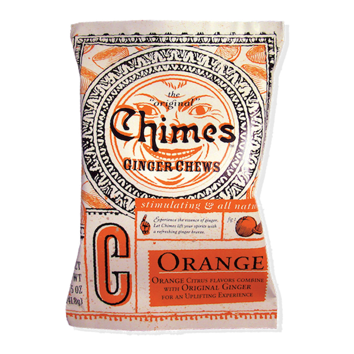 Chimes Chewy Ginger Candy - Orange flavor (141.8g)
