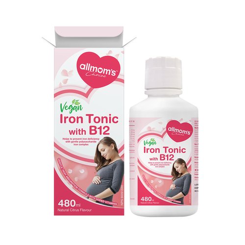 Allmom's Choice Vegan Iron Tonic with B12 (450 mL)