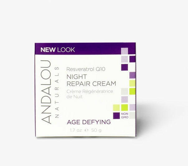 Andalou Naturals Resveratrol Q10 Night Cream (50 mL)