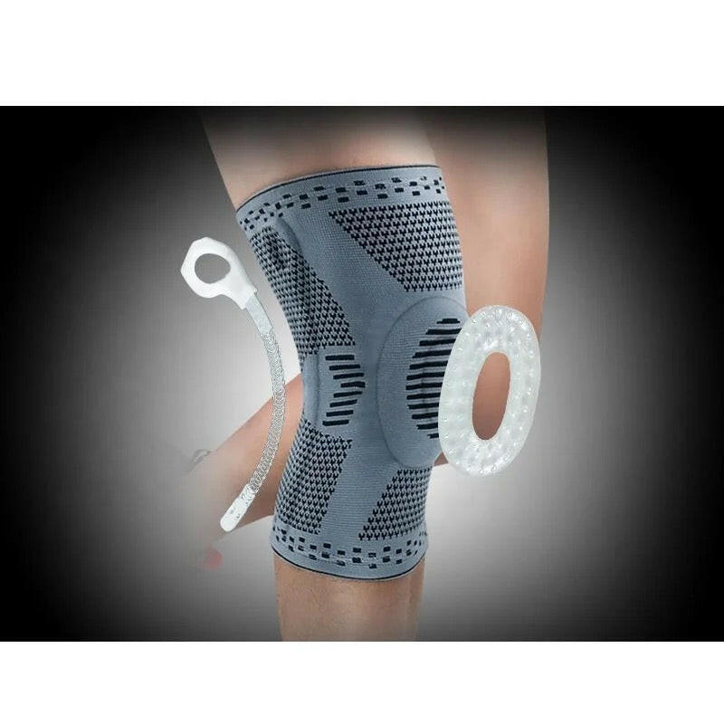 Anti - collision compression knee sleeve - elastic spring support knee wrap for sport