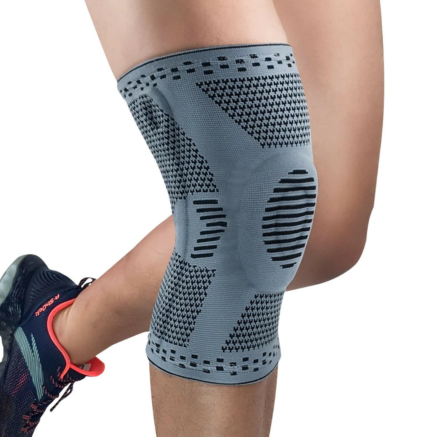 Anti - collision compression knee sleeve - elastic spring support knee wrap for sport