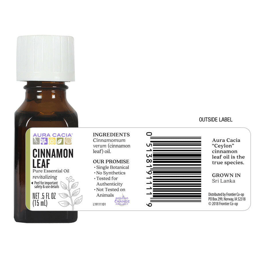 Aura Cacia Cinnamon Leaf Essential Oil (15 mL)