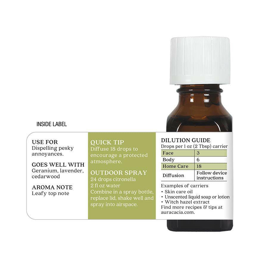 Aura Cacia Citronella Essential Oil (15 mL)