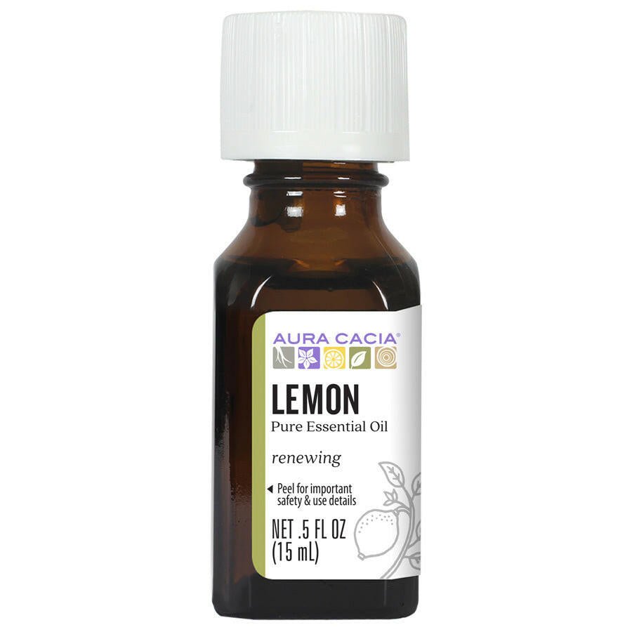 Aura Cacia Lemon Essential Oil (15 mL)