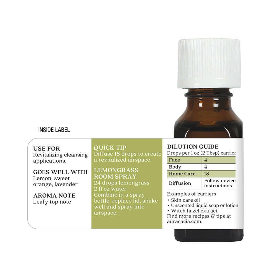 Aura Cacia Lemongrass Essential Oil (15 mL)