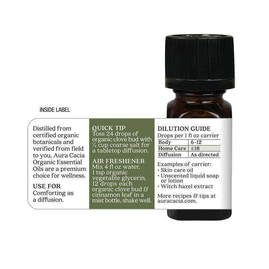 Aura Cacia Organic Clove Bud Essential Oil (7.4 mL)