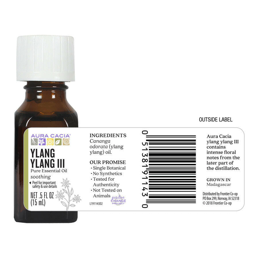 Aura Cacia Ylang Ylang III Essential Oil (15 mL)