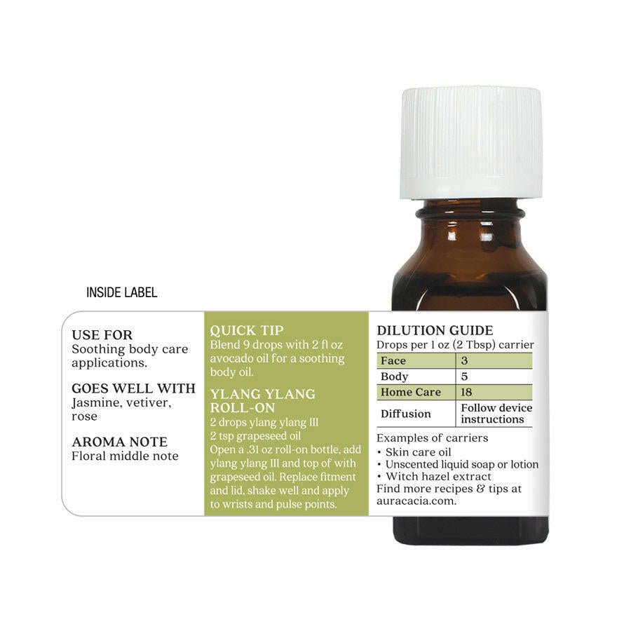 Aura Cacia Ylang Ylang III Essential Oil (15 mL)