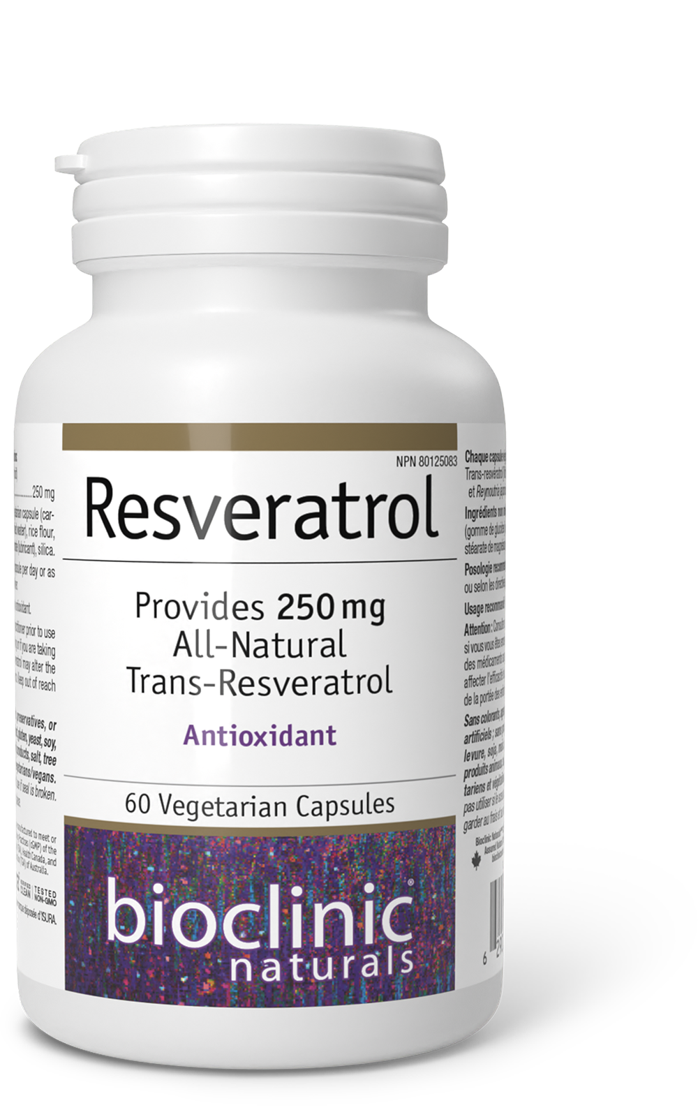 BioClinic Naturals Resveratrol 250mg (60vcaps)