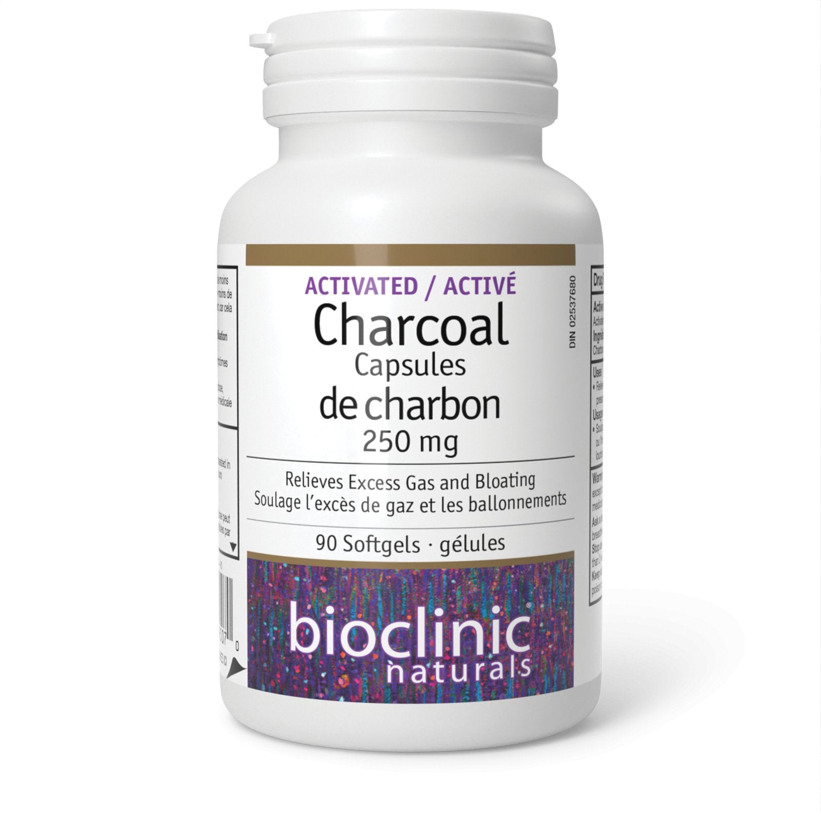 Bioclinic Activated Charcoal 250mg (90 Softgels)