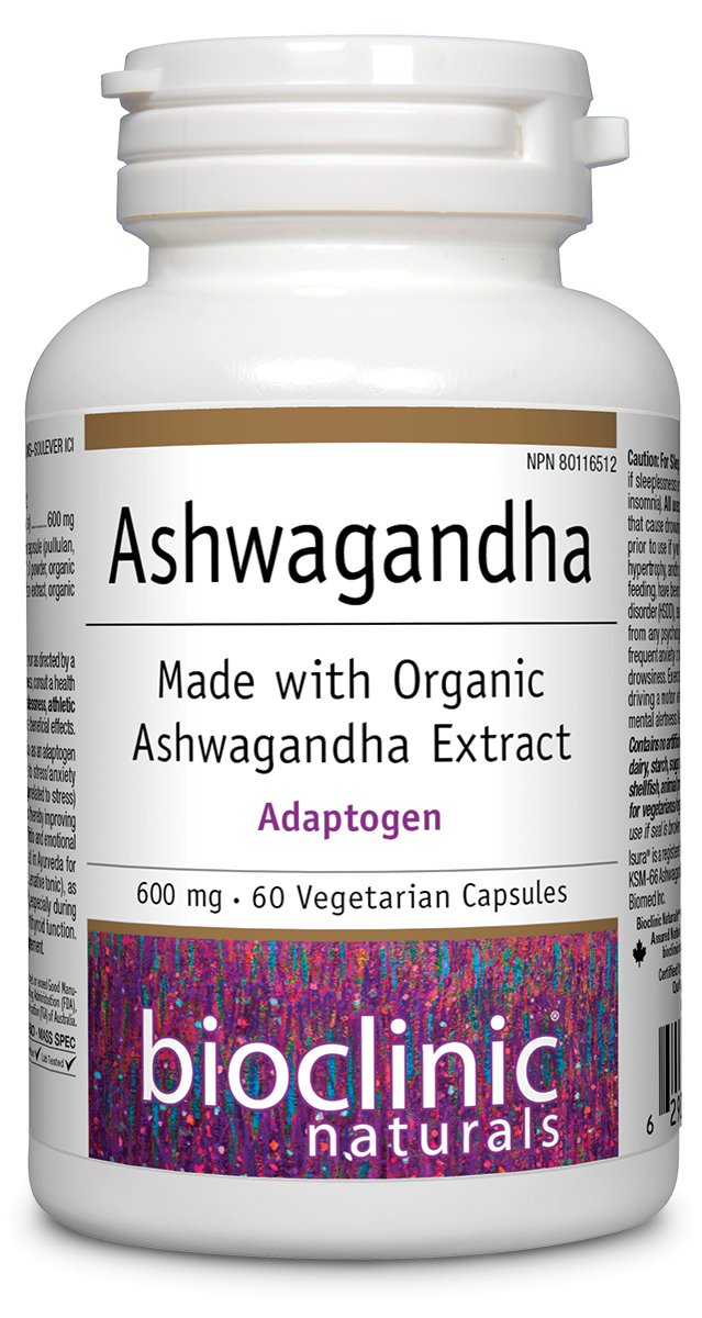 BioClinic Naturals Ashwagandha 600mg (60 Vcaps)