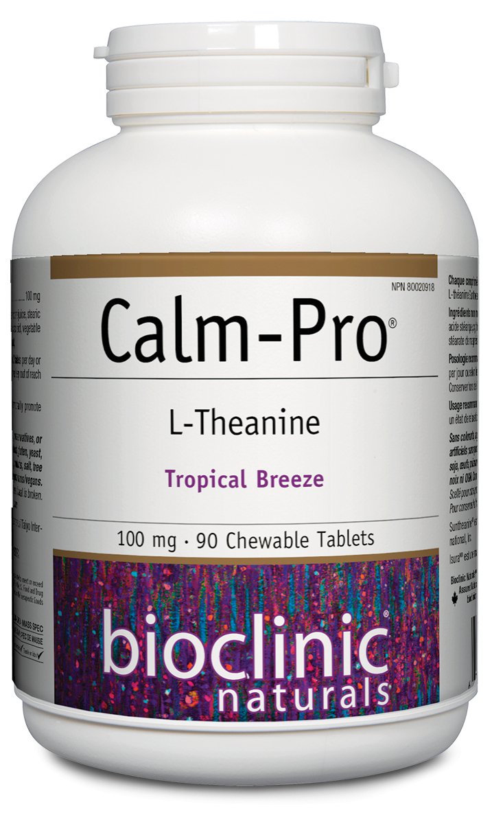 Bioclinic Naturals Calm Pro 100mg (90 chewable tablets)