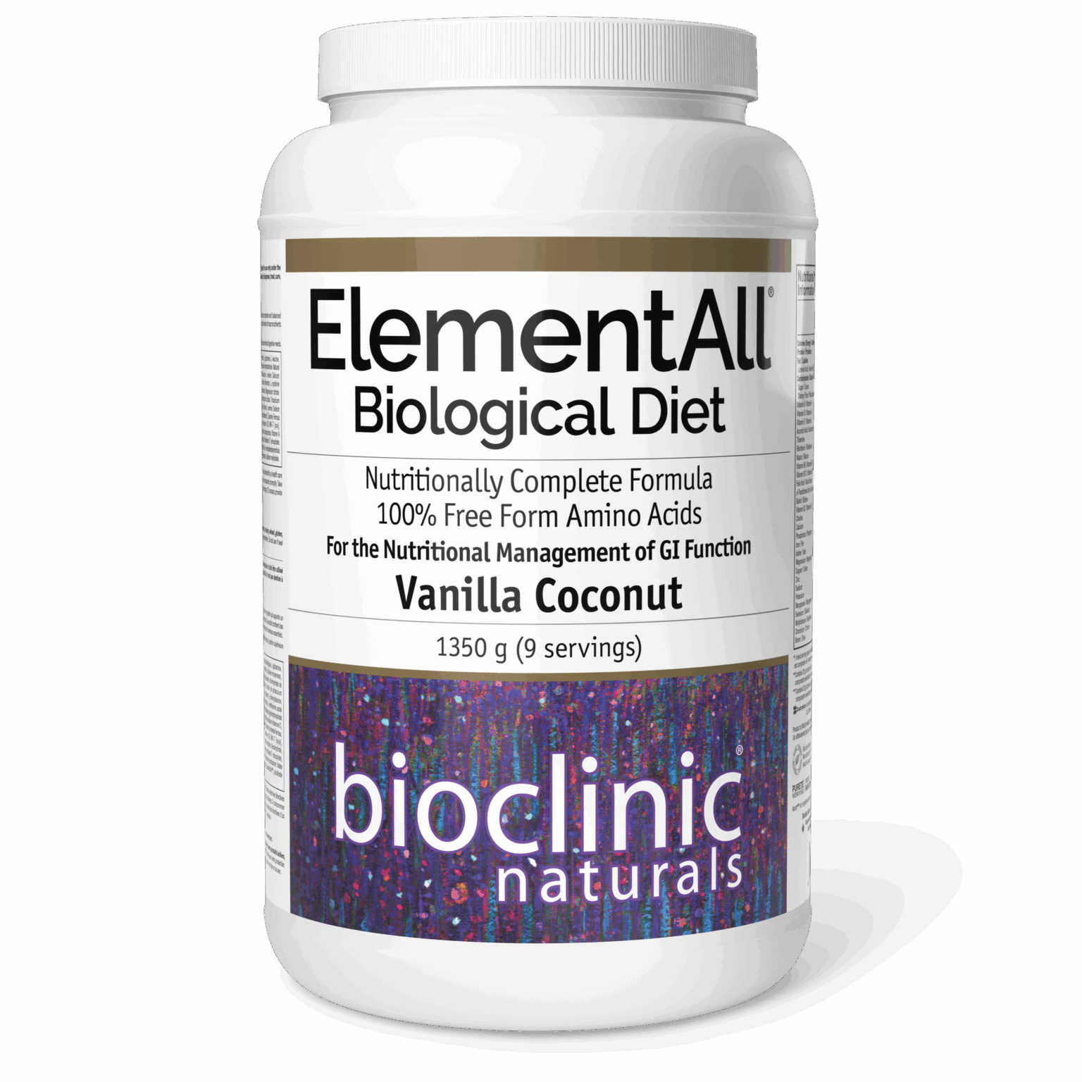 BioClinic Naturals ElementAll Biological Diet vanilla coconut (1404g)