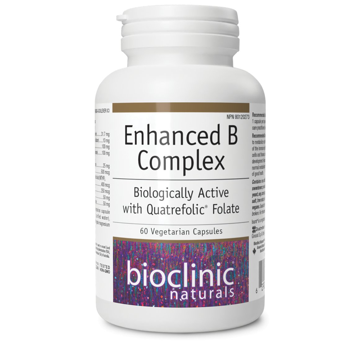 BioClinic Naturals enhanced B Complex (60 Vcaps)