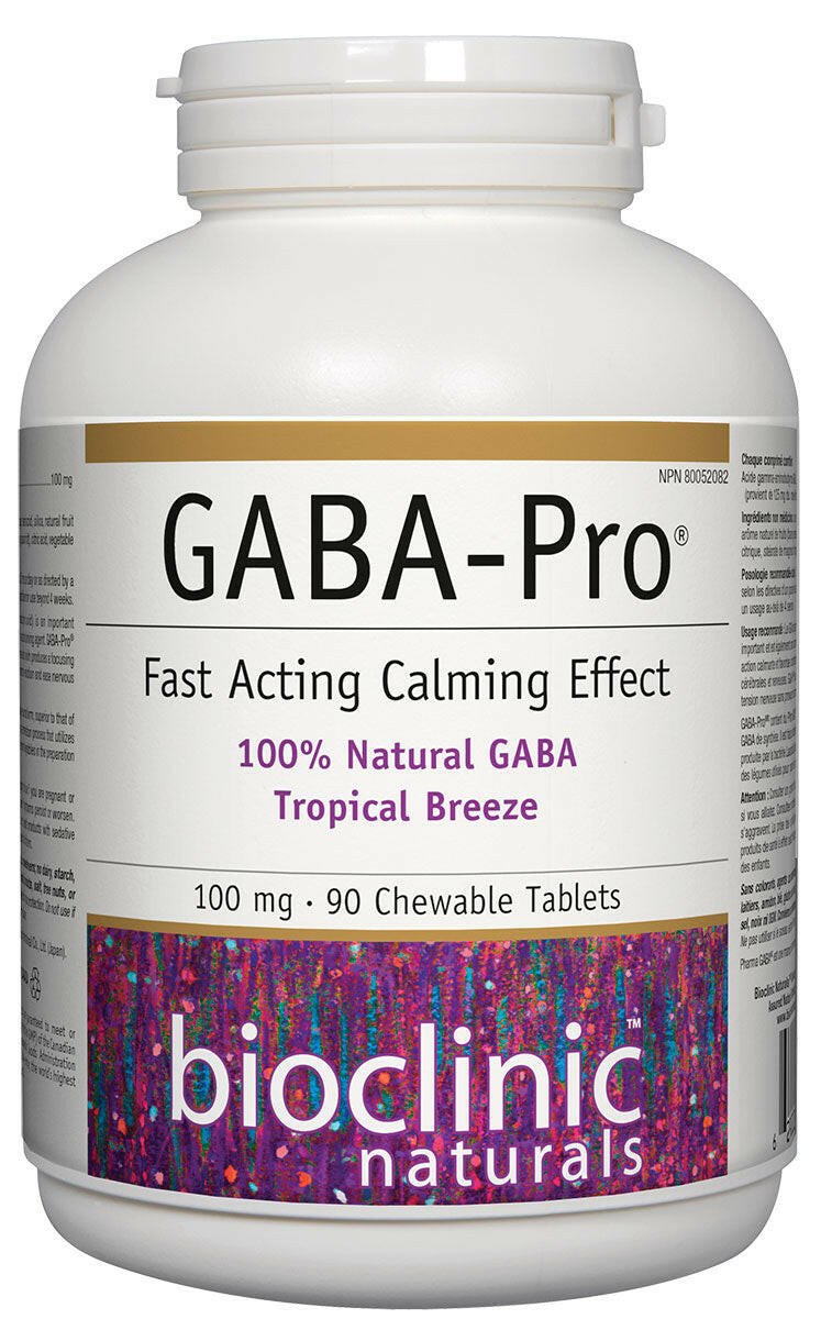 Primaforce Gaba BioClinic Naturals GABA - Pro (90 chewable tablets) - Fast Acting Calm ...