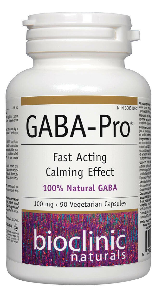 BioClinic Naturals GABA - Pro (90 Vcaps) - Fast Acting Calm Effect