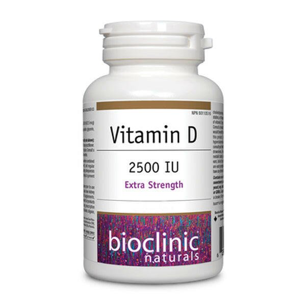 BioClinic Naturals Vitamin D3 2500 IU (180 softgels)