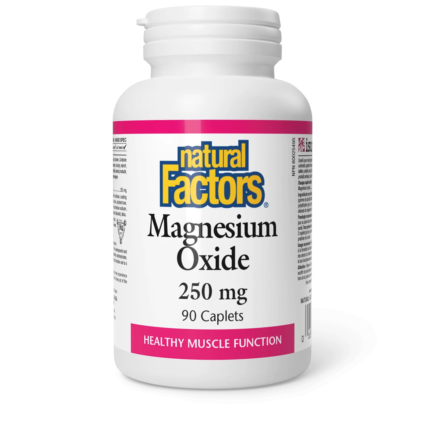 Natural Factors magnesium oxide 250mg (90caplets)