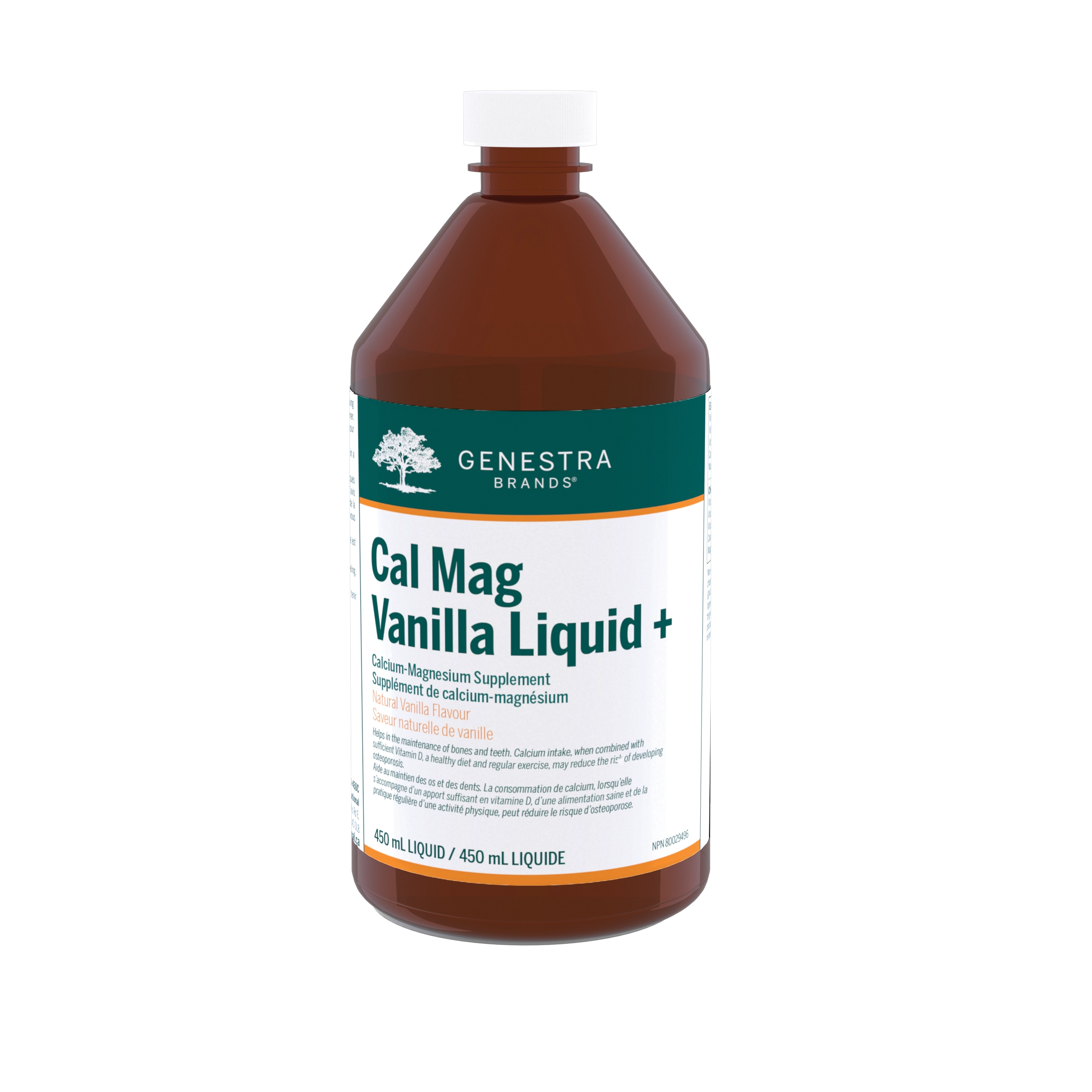 Genestra Cal Mag Vanilla Liquid + (450 ml)