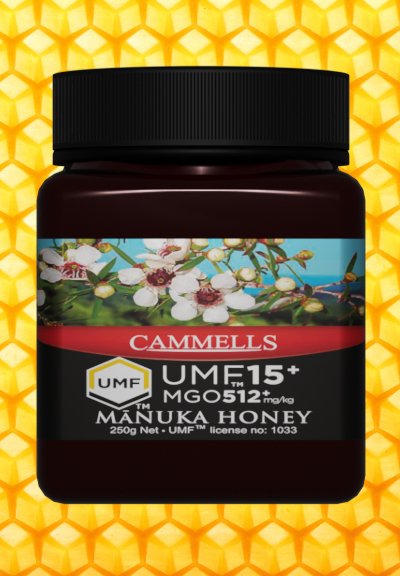 CAMMELLS Manuka Honey UMF 15+, MGO 586 mg/kg (250g)