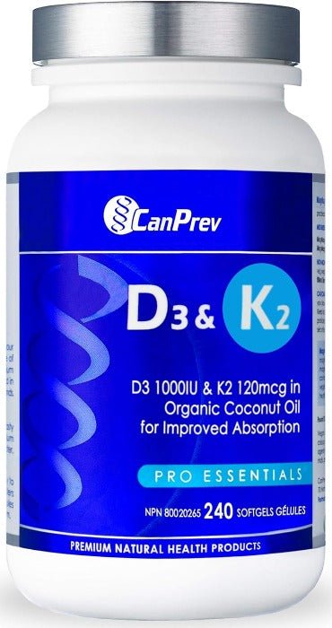 CanPrev D3 & K2 (240 Softgels)