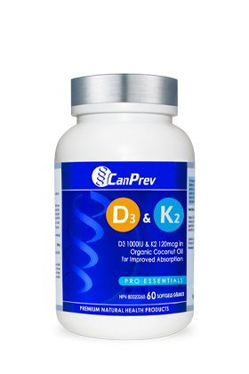 CanPrev D3 & K2 (60 Softgels)