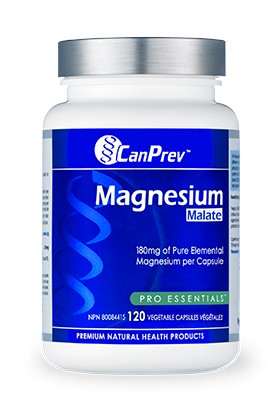 CanPrev Magnesium Malate (120 Vegetable Capsules)