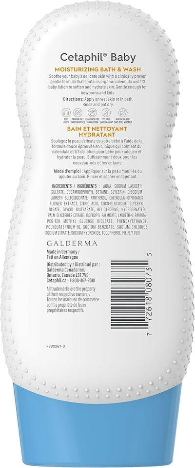 Cetaphil Baby Moisturizing Bath and Wash (230mL)