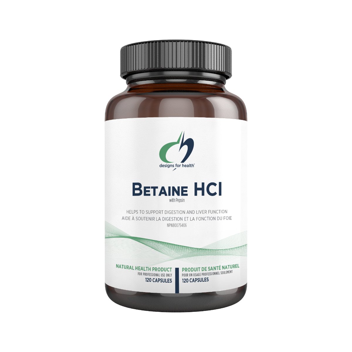 Designs For Health Betaine HCl with Pepsin (120 vcaps)